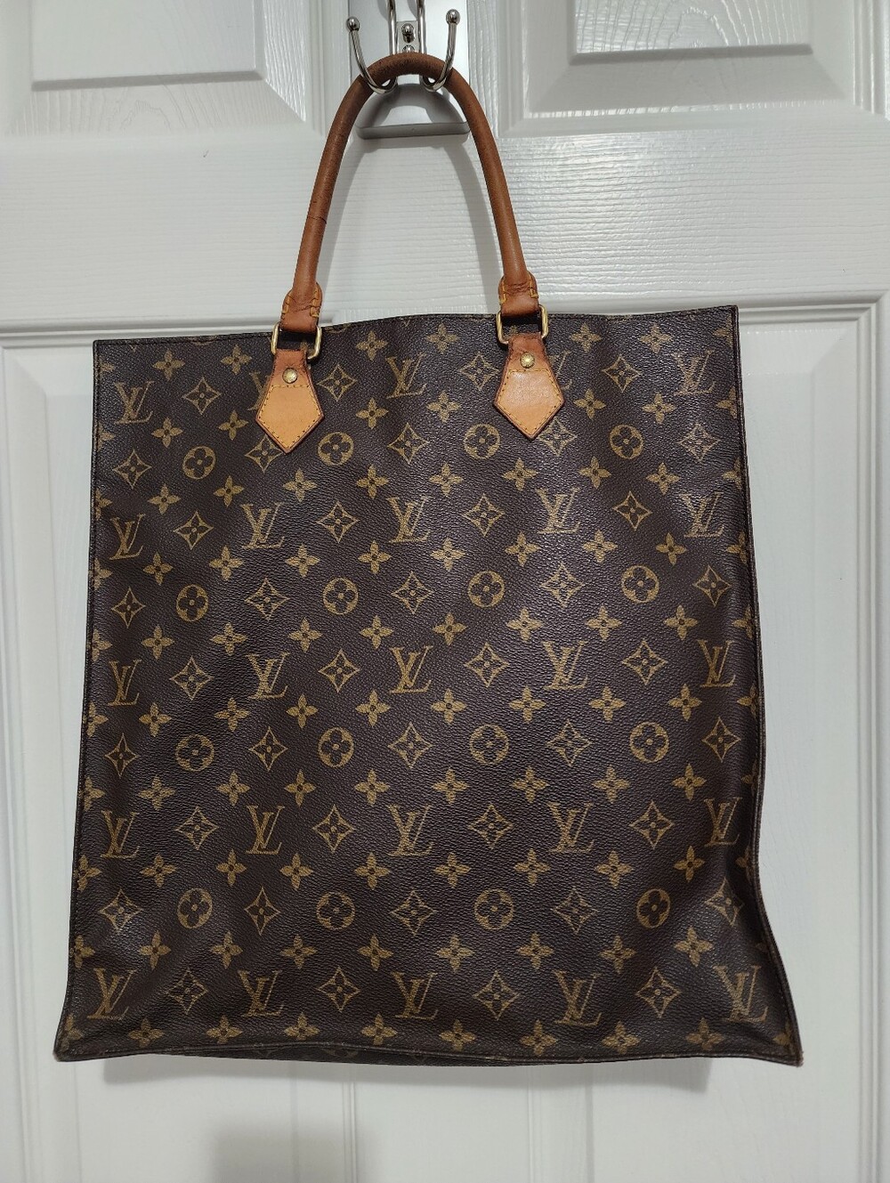 Authentic Louis Vuitton Sac Plat (Replacement Handles Included)